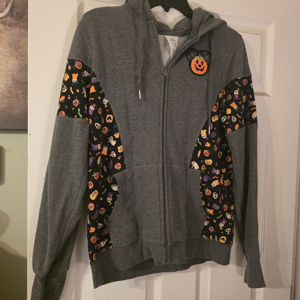 Disney Halloween Women Zip Up Sweatshirt Jacket